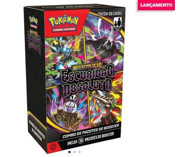Combo de Booster Pokémon ME05 Escuridão Absoluta 18UN